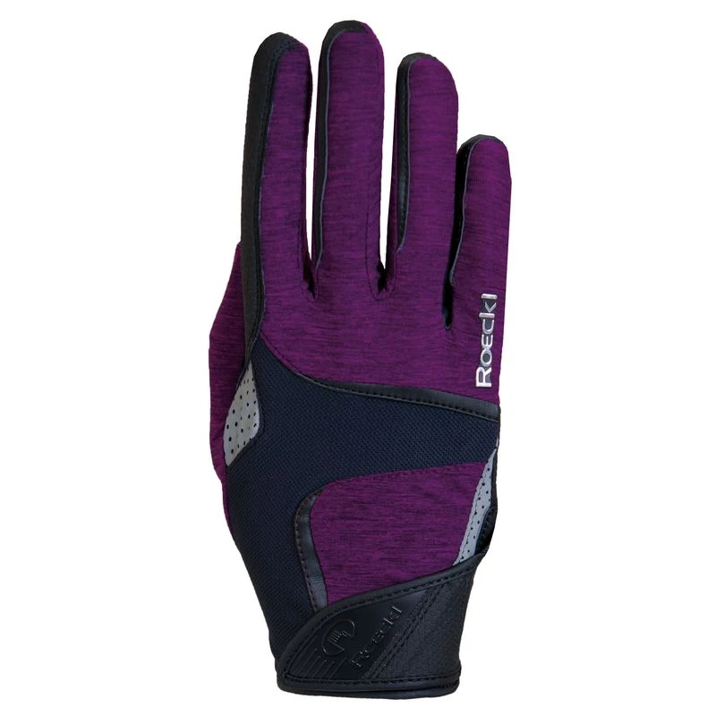 Roeckl Mendon Riding Gloves - Berry 2 Roeckl Mendon Riding Gloves - Berry - Image 2
