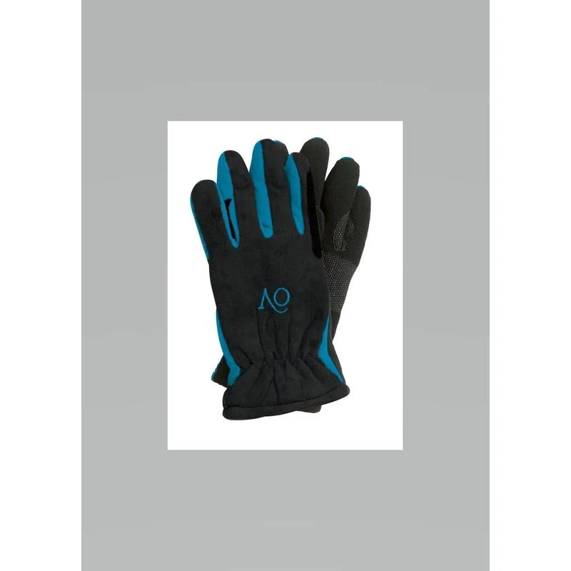 Ovation Polar Suede Fleece Glove - Black/Turquoise 2 Ovation Polar Suede Fleece Glove - Black/Turquoise - Image 2