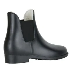 Horze Bonn Rubber Paddock Boots W/Faux Fur Lining - Black -Roeckl Equestian Gear Shop 381389 800 800
