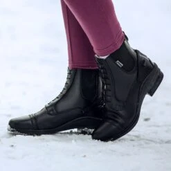 Horze Women's Kilkenny Lux Winter Paddock Boots - Black 9 Horze Women's Kilkenny Lux Winter Paddock Boots - Black -Roeckl Equestian Gear Shop 453927 800 800