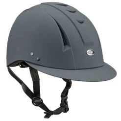 IRH EQUI-PRO Helmet W/Sun Visor - Matte Grey