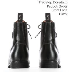 Tredstep Donatello Lace Paddock Boot - Black -Roeckl Equestian Gear Shop 517135 800 800
