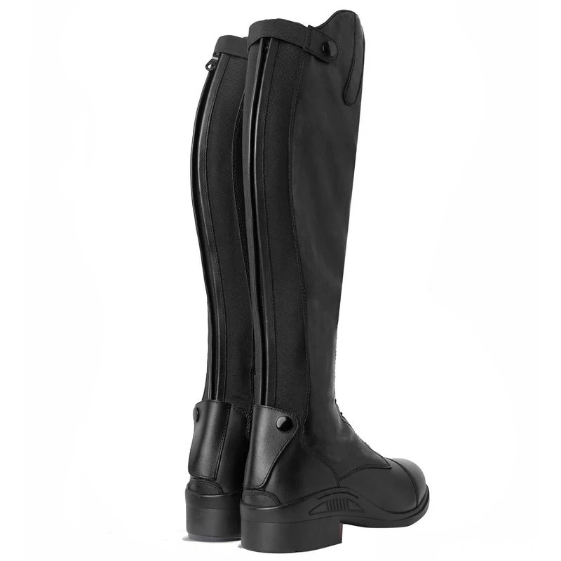 Horze Women's Lace Up Tall Riding Boots - Black 2 Horze Women's Lace Up Tall Riding Boots - Black - Image 2